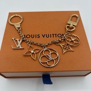 Louis Vuitton Rare two tone rhinestone key charm in box 🔥😍
